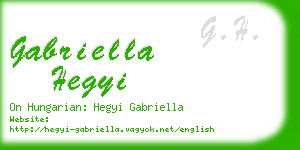 gabriella hegyi business card